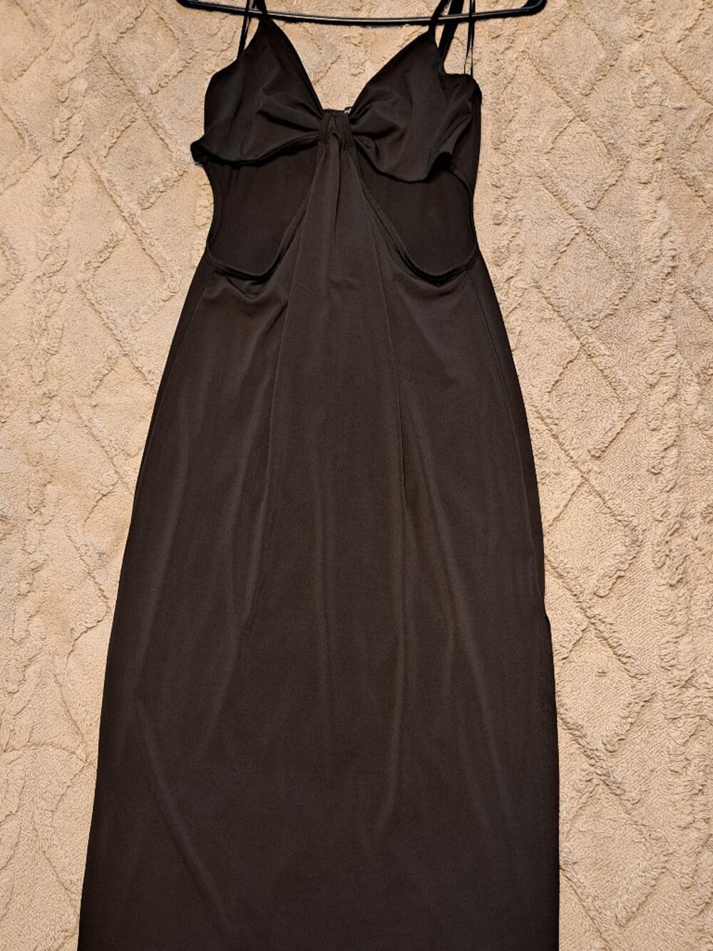 Ambiance Black Cut-Out Maxi Dress Size M